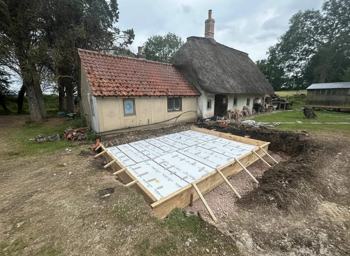 Screw Piling project in Arkesden, Essex — Bulls Green Cottage, photo 7