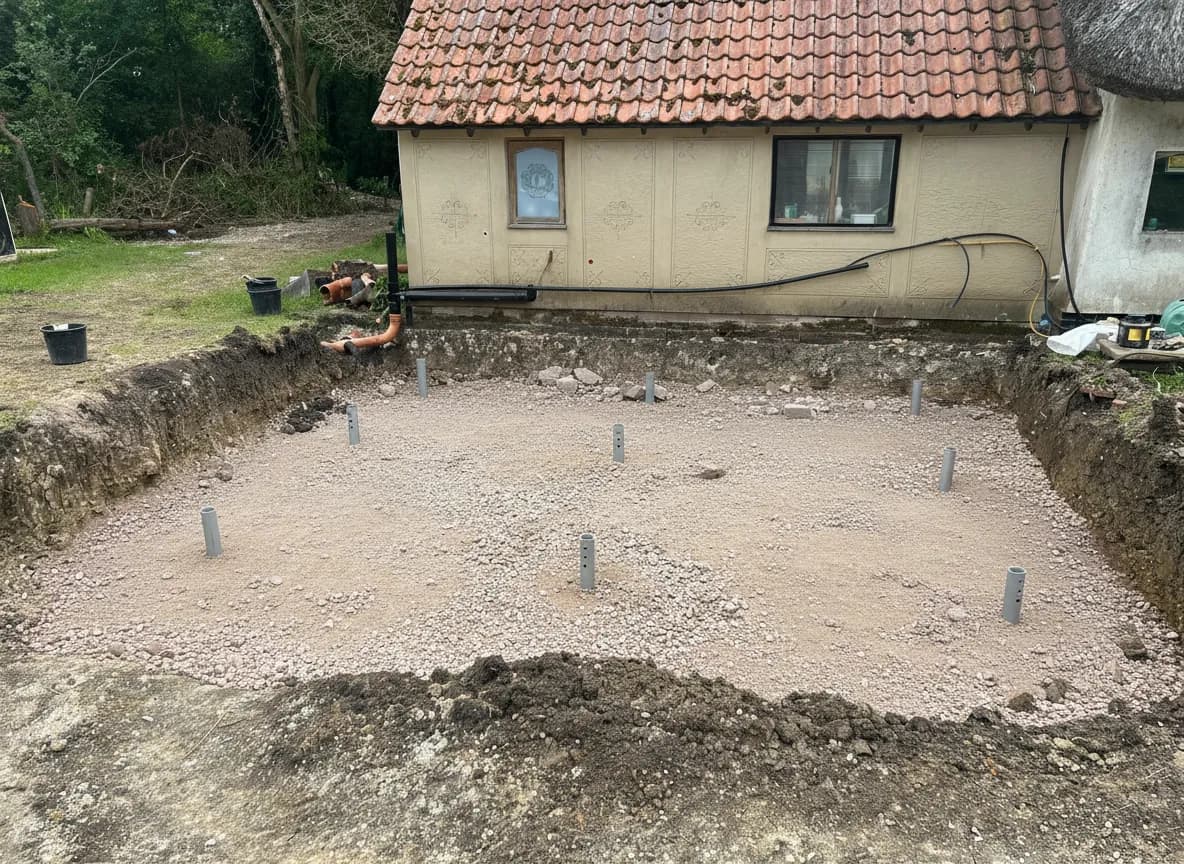 Screw Piling project in Arkesden, Essex — Bulls Green Cottage, photo 6