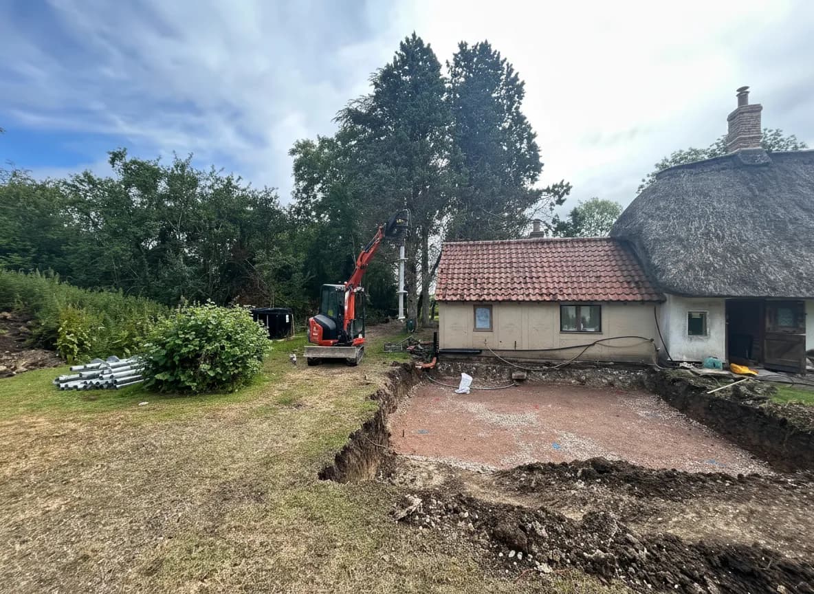 Screw Piling project in Arkesden, Essex — Bulls Green Cottage, photo 2