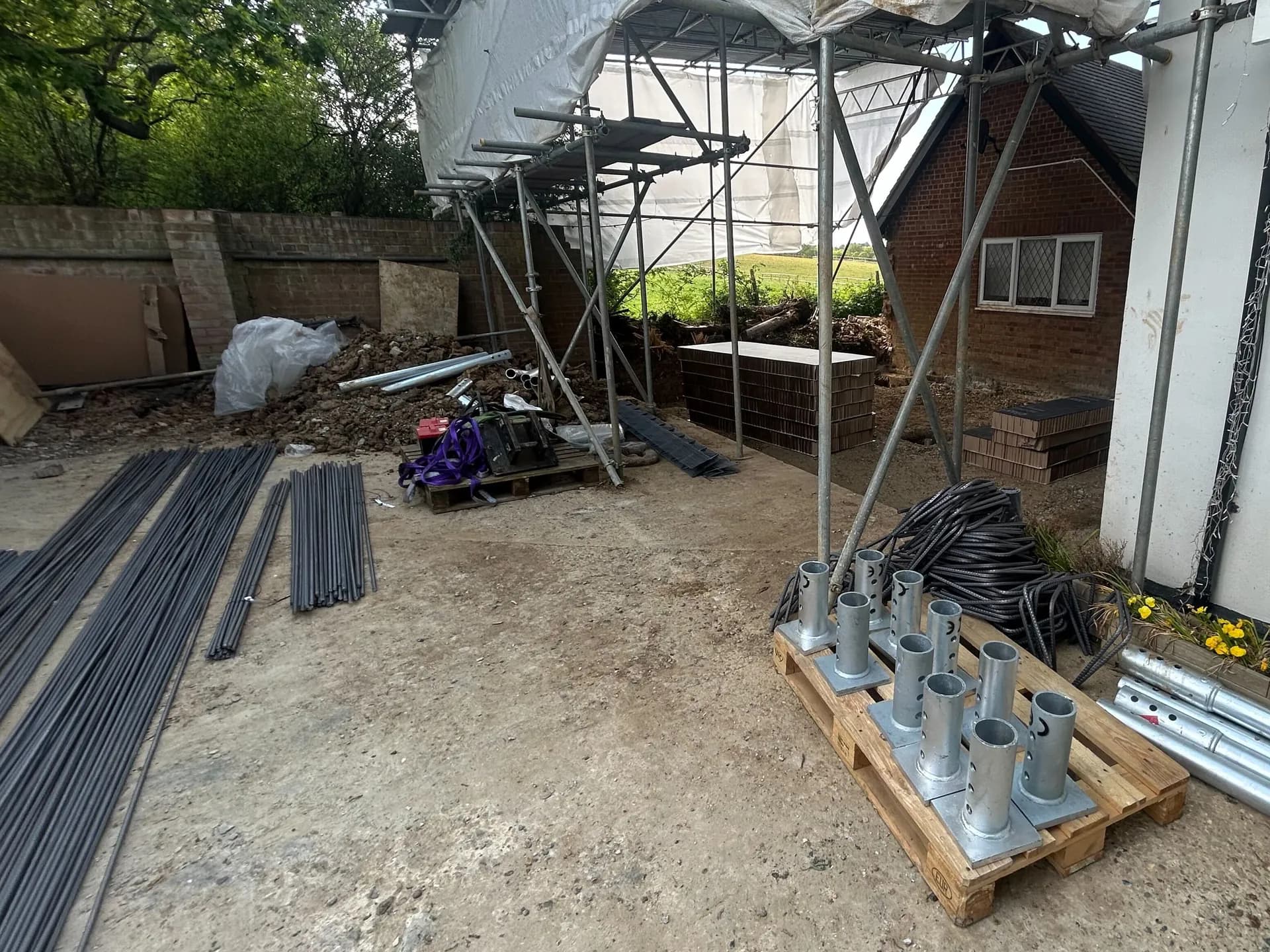 Screw Piling at Enfield Road, Enfield, London