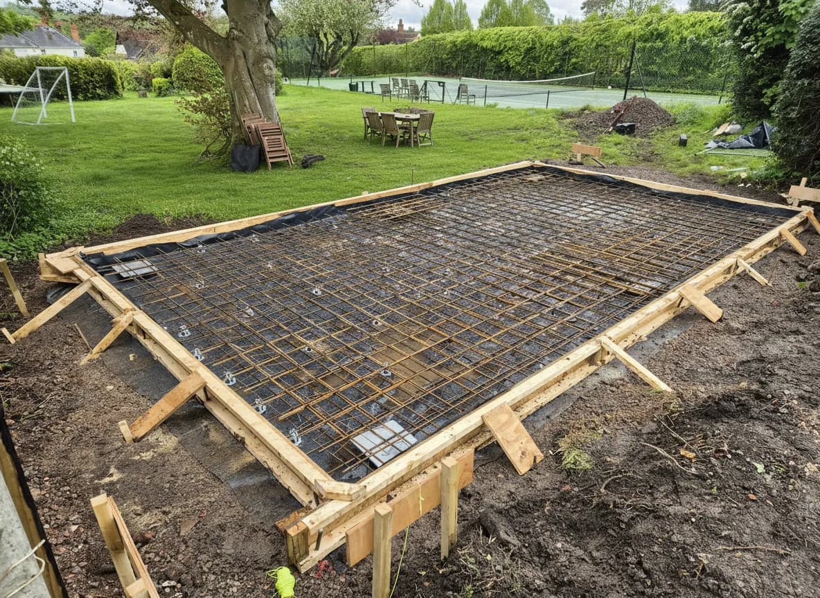 Screw Piling installation at Greywell, Hampshire