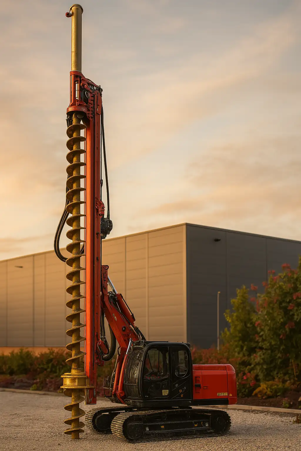 CFA Pile Being Poured