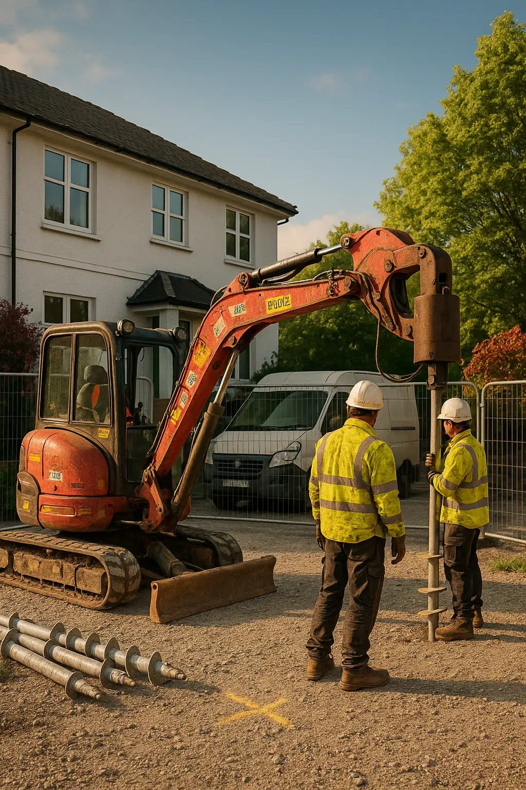 Hydraulic torque head installing helical screw pile