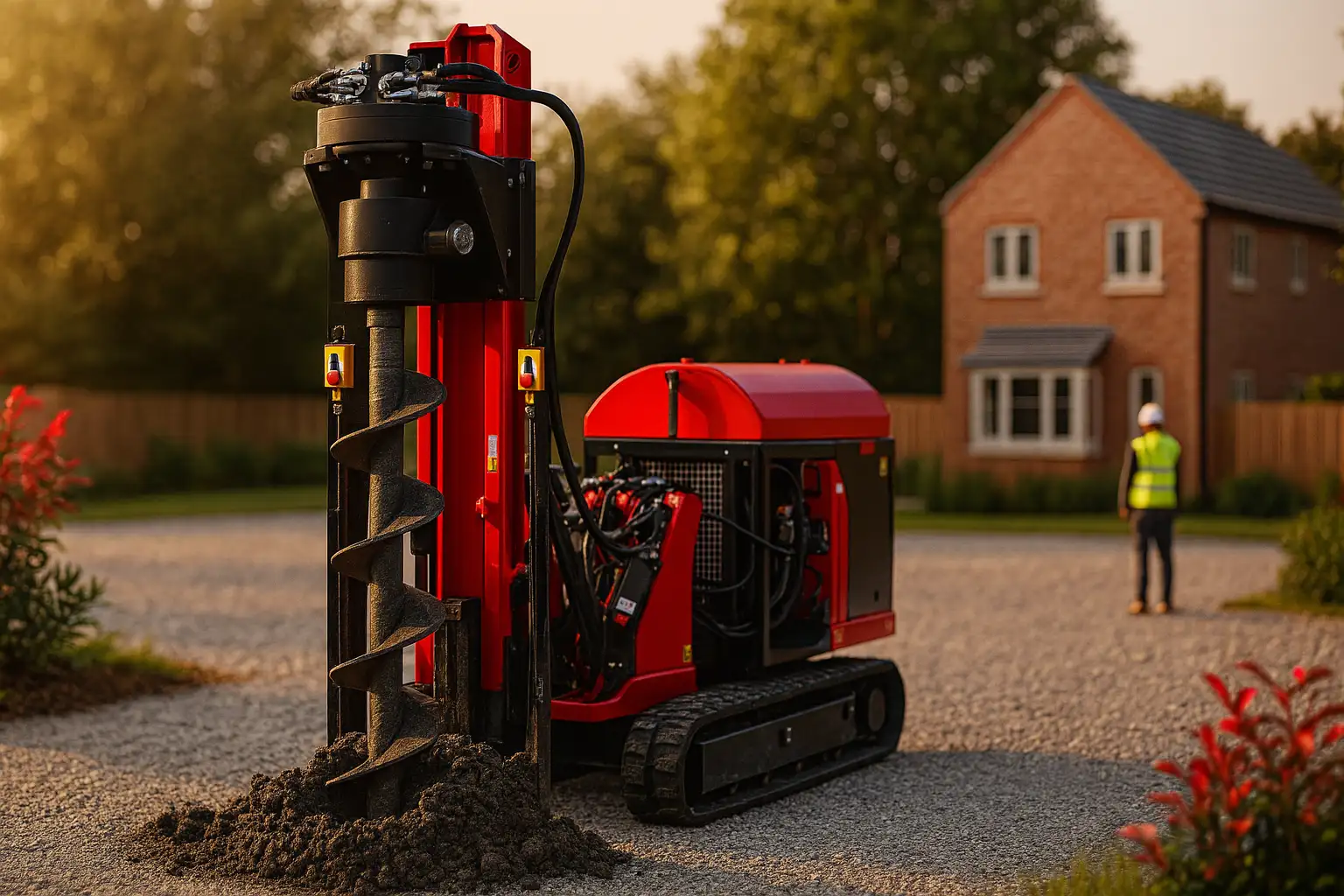 SFA Modular Auger Sections Being Connected