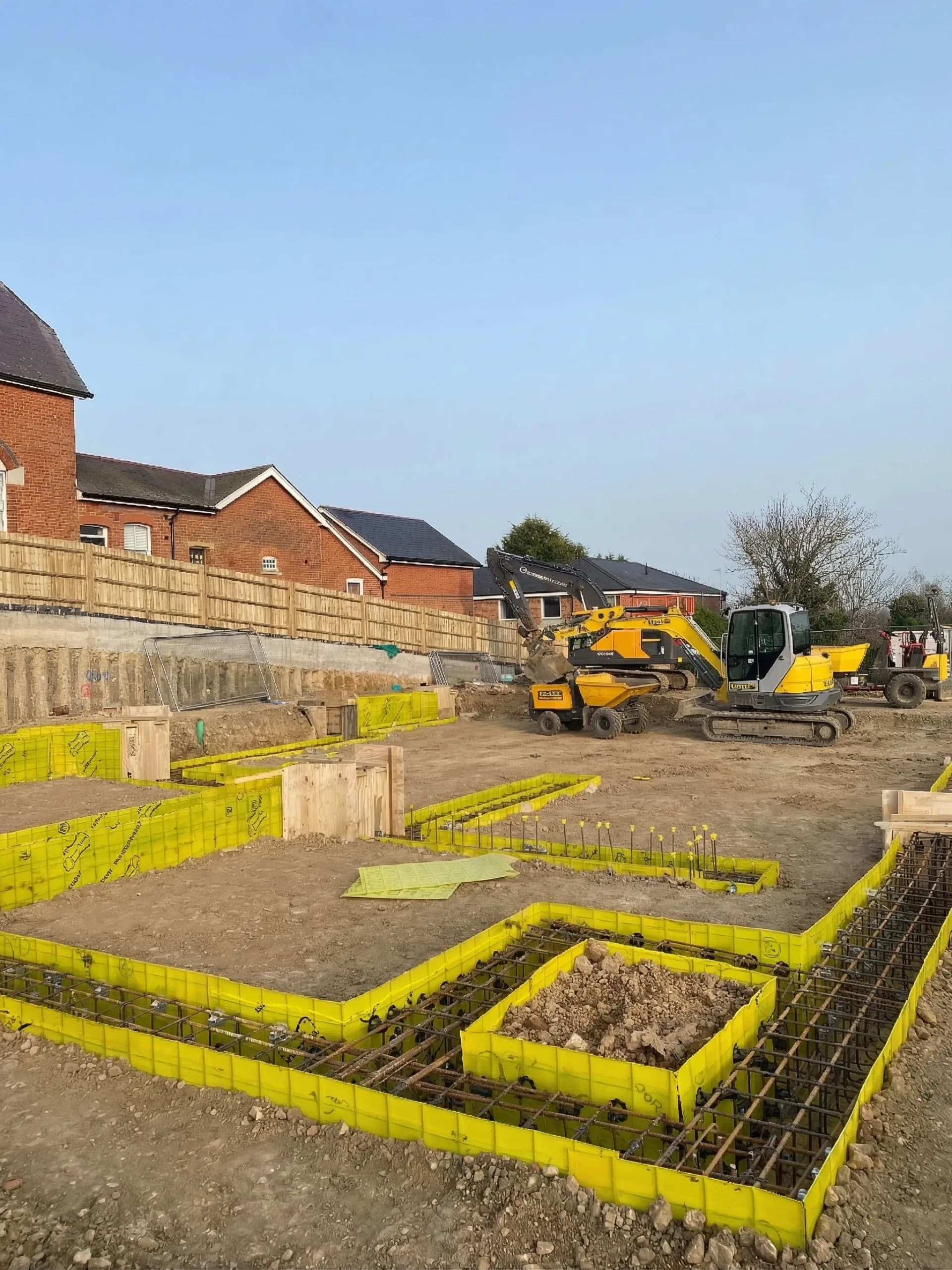 CFA Piling installation at Buckingham, Buckinghamshire