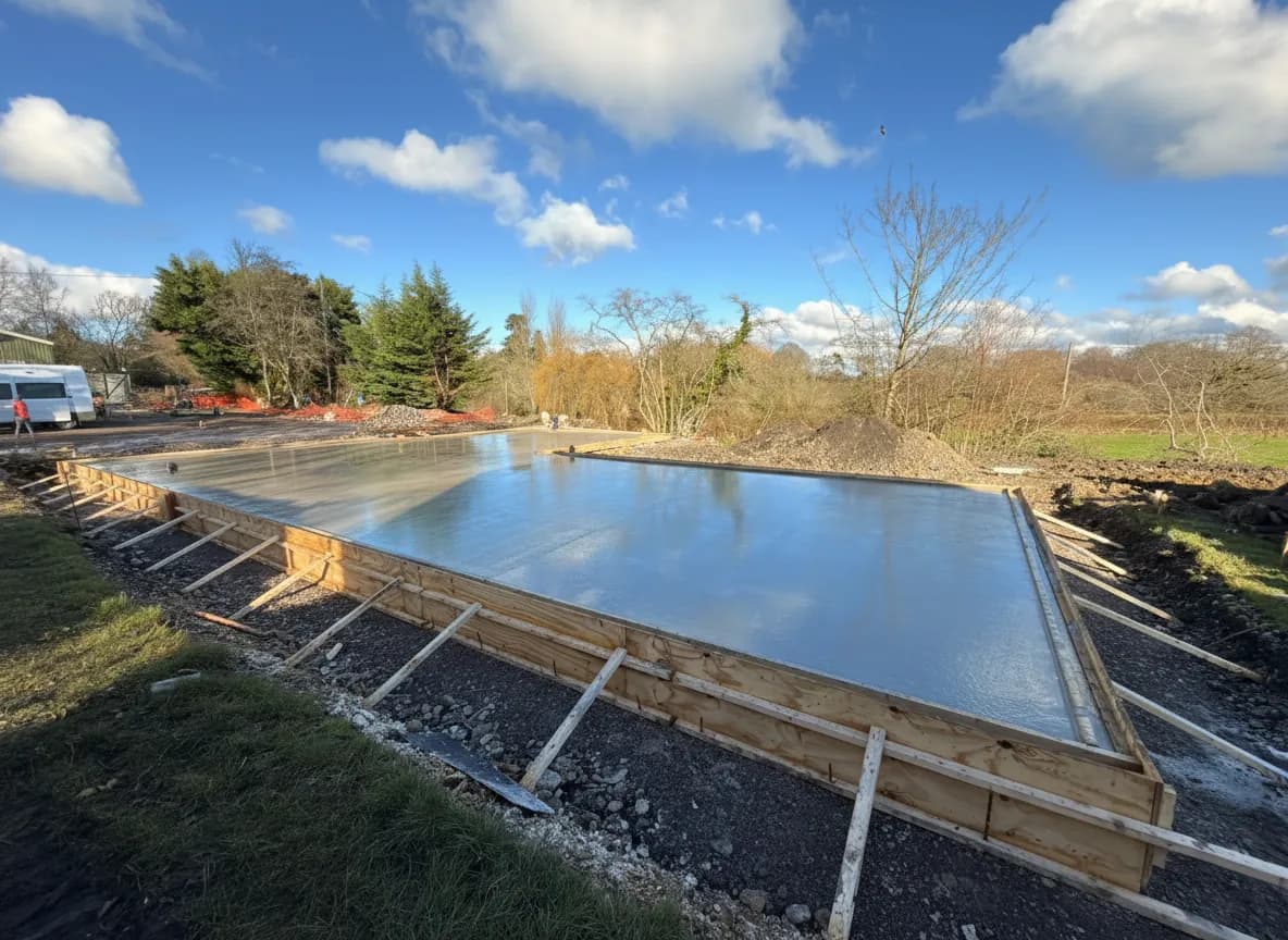 SCD Piling project at Signal Box Farm, Burghclere, Hampshire