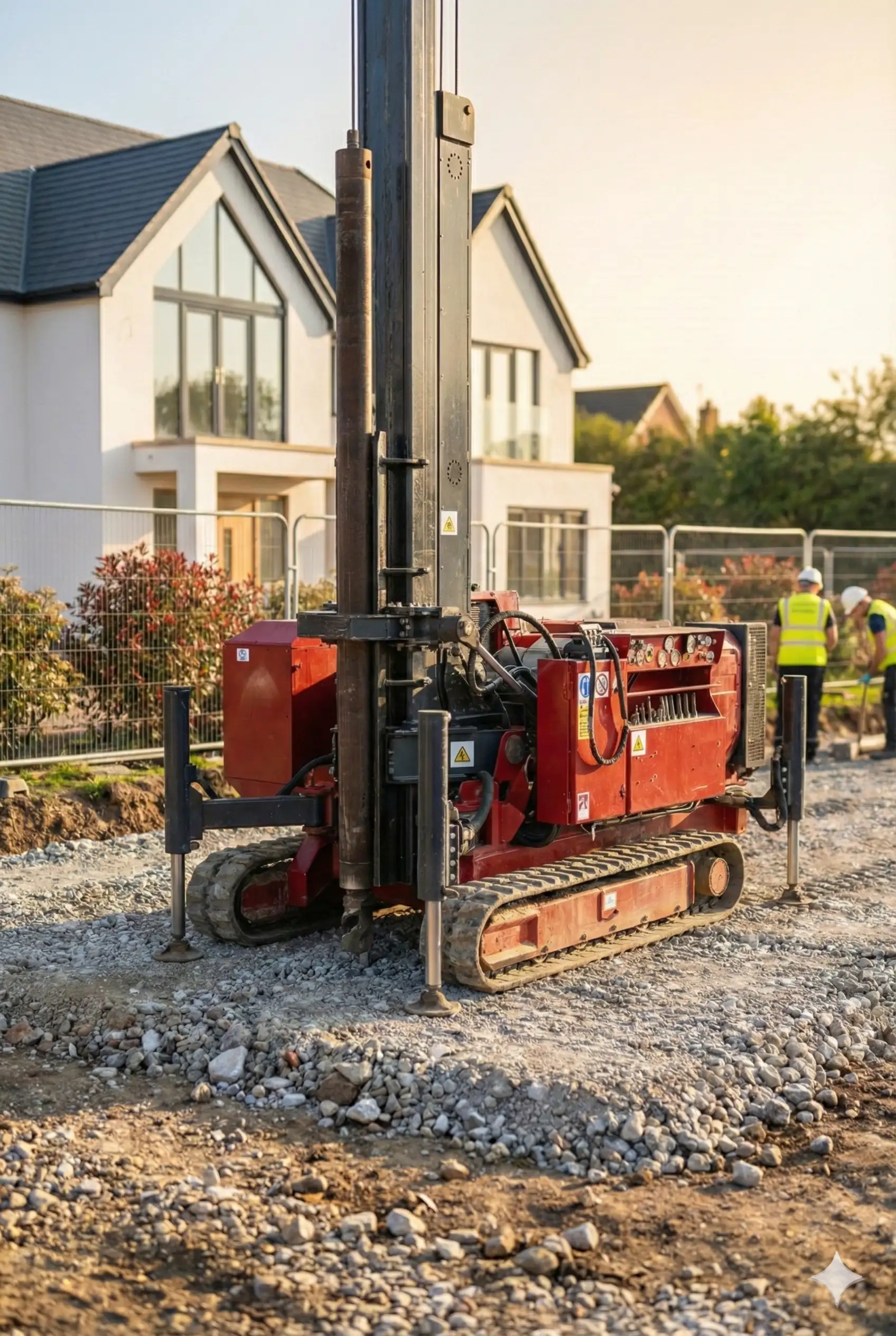 SCD Piling Equipment on Construction Site